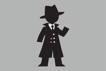 man in a suit Cartoon Character Vector