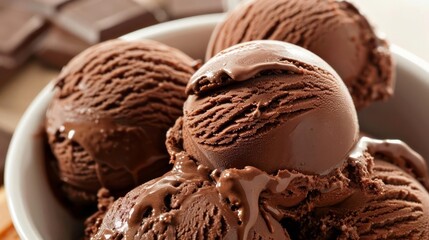 Chocolate ice cream, made with cocoa or melted chocolate, offers a deep, indulgent taste that satisfies any chocolate lovers cravings