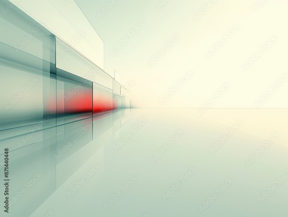 Poster a white background with a red line in the middle