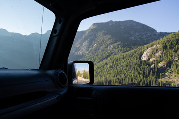 jeep driving through the mountains © Jared Petersen