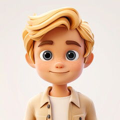 3D illustration Avatar of dentist