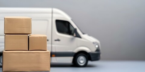 Efficient Online Delivery Service with Express Shipping Options and Dependable Trucks. Concept Online Delivery, Express Shipping, Dependable Trucks, Efficient Service