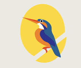 A beautiful 3D vector of a BIRD.