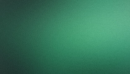 Fototapeta premium Green metallic gradient background with a grainy texture