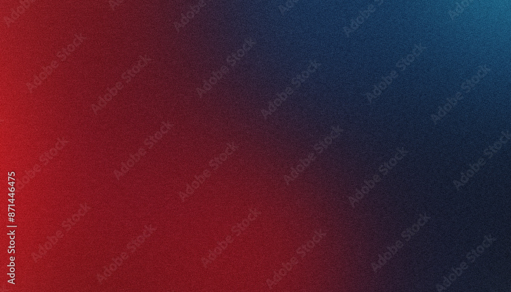 Poster gradient and textured red and blue background, ideal for digital design projects