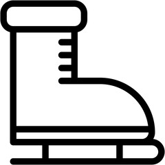 Vector Icon Skates, Ice Skate, Ice, Ice Skates, Sports and Competition