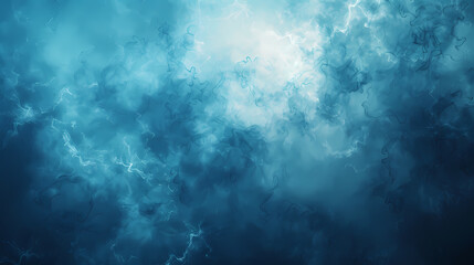 Abstract blue and white smoky texture with light streaks creating an ethereal atmospheric effect.