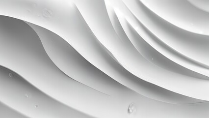 AI White Background Abstract - Landscape