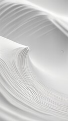 AI White Background Abstract - Portrait