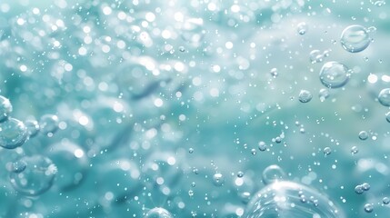 Seafoam Texture with Shimmering Bubbles and Light Reflections