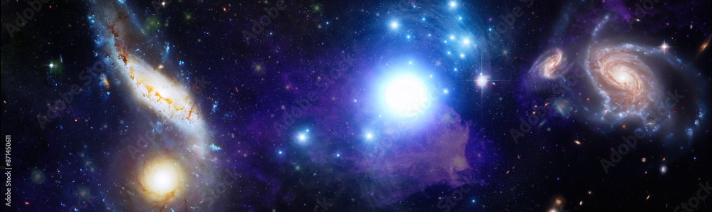 Wall mural dreamscape galaxy. stars in universe. elements of this image furnished by nasa