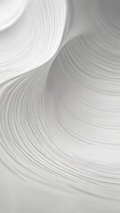 AI White Background Abstract - Portrait