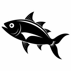 Bluefish vector silhouette black 