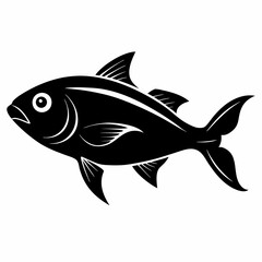 Bluefish vector silhouette black 