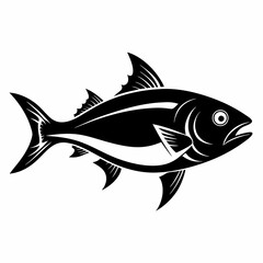Bluefish vector silhouette black 