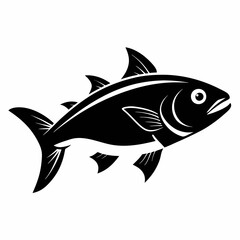 Bluefish vector silhouette black 