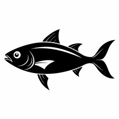 Bluefish vector silhouette black 