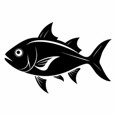Bluefish vector silhouette black 