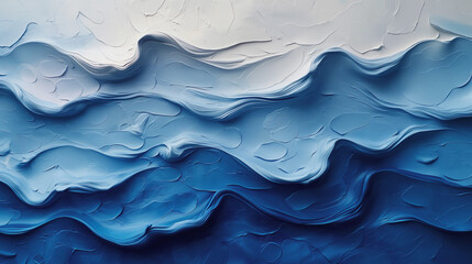 Blue water background with a seamless wave pattern evokes the ocean's surface