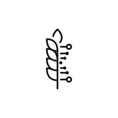 Wheat GMO icon. Simple wheat GMO icon for social media, app, and web design. Vector illustration.
