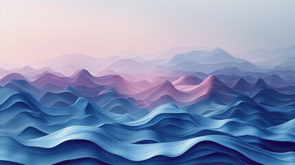 mountain landscape with a colorful sunrise over snow-capped peaks