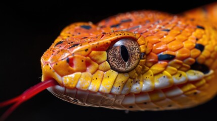 Fototapeta premium Close up of the snake's head