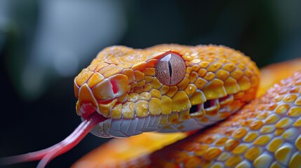 Fototapeta premium Close up of the snake's head