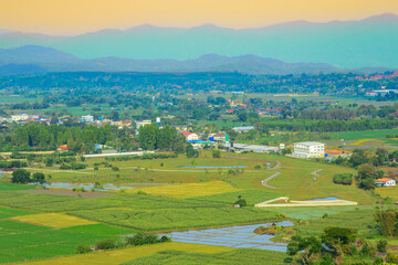 City view of Mae Khachan Subdistrict at Wiang Pa Pao District in Chiang Rai Province