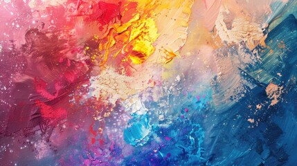 Naklejka premium Colorful background with tempera pigments