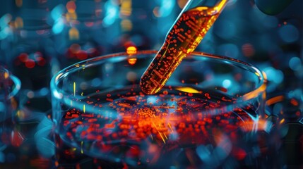 A genetically modified organ transplant provides a life-saving solution for patients. This image highlights the precision and innovation in genomics for successful transplants. The photo is