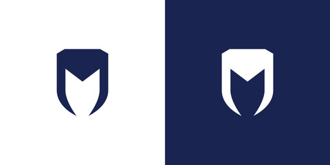 The M shield logo design is modern and strong