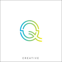 Q Creative Latter Logo Design. By Custom Branding Logo. Creative Logo Design. Logo Template. Vector illustration. Modern Design. Monogram Design