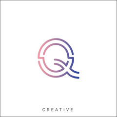 Q Creative Latter Logo Design. By Custom Branding Logo. Creative Logo Design. Logo Template. Vector illustration. Modern Design. Monogram Design