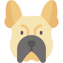 Vector Icon French bulldog, Animal, Pets, Mammal, Animal Kingdom, Dog