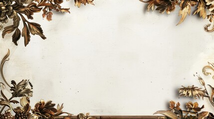 Create stylish restaurant or bar menus with vintage frame on white background