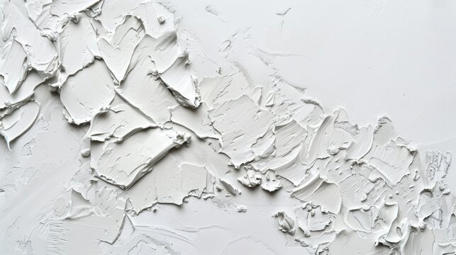 Concept of Spreading Plaster Stucco on Empty Background