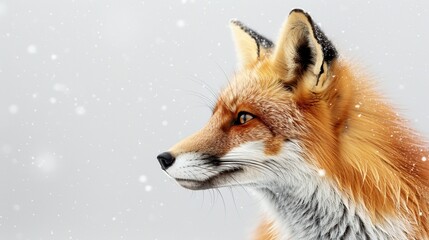 Red Fox in Winter Wonderland