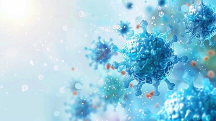 Hepatitis B Healthcare Image for Medical Promotions with Text Space and Print Colors