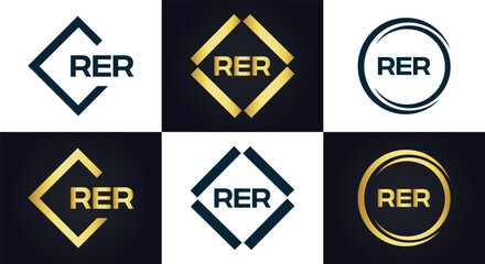 RER logo. R E R design. White RER letter. RER, R E R letter logo design. Initial letter RER linked circle uppercase monogram logo. R E R letter logo vector design. top logo, Most Recent, Featured,