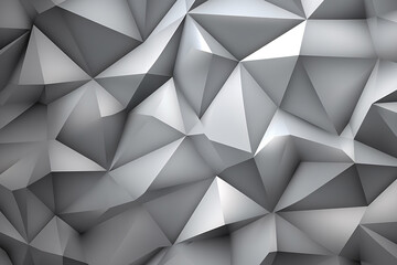 Obraz premium Modern Abstract Geometric Pattern with Overlapping Gray Triangles on a White Background