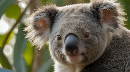 a koala bear that is sitting on a tree