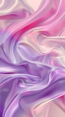 Obraz premium Abstract Purple and Pink Silk Fabric Draped and Flowing in Soft Waves