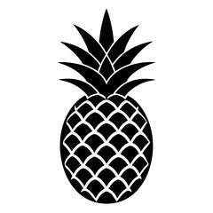 Pineapple Silhouette Vector art Illustration