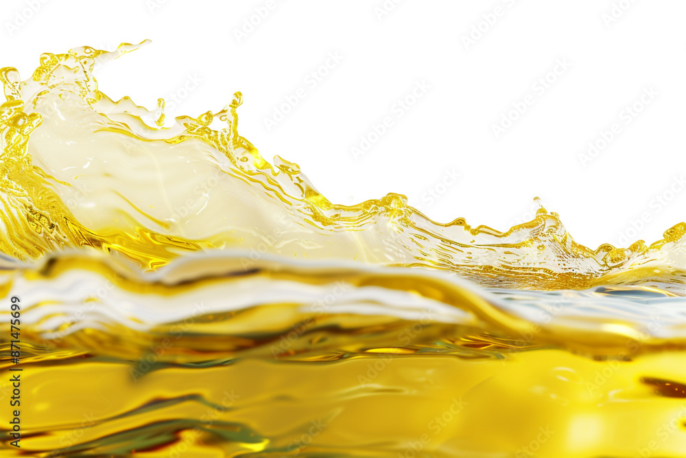 Poster yellow tulip isolated on transparent background
