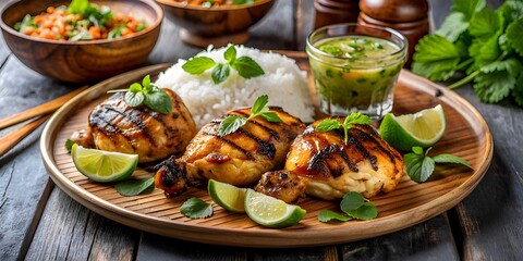 Grilled chicken is delicious.