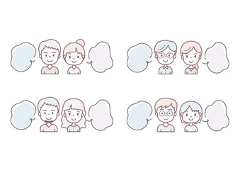 夫婦　吹き出し　会話