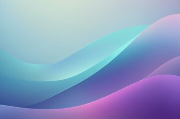 Obraz premium Abstract gradient waves design with pastel hues soft wavy lines light blue and purple