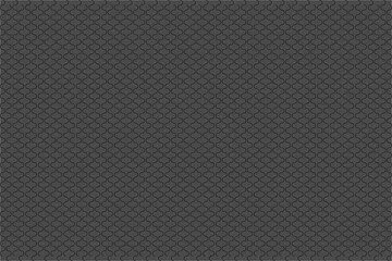 Seamless pattern. White outline. Vertical checkerboard wave on a black background. Flyer background design, advertising background, fabric, clothing, texture, textile pattern.