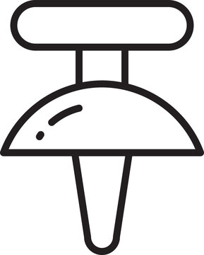 recommend clip art: Push Pin Icon Line Art
                    