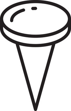 recommend clip art: Push Pin Icon Line Art
                    